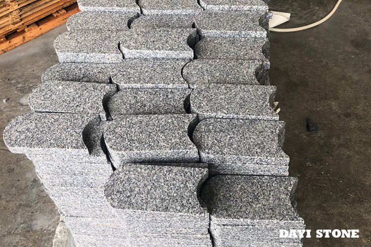 Maehfix Light Grey Granite G603-10 Top flamed others sawn 24x12x3cm - Dayi Stone